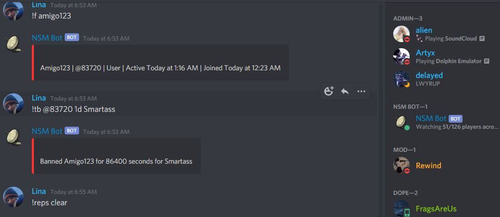 BF4DB Bot Commands - Discord Bot 