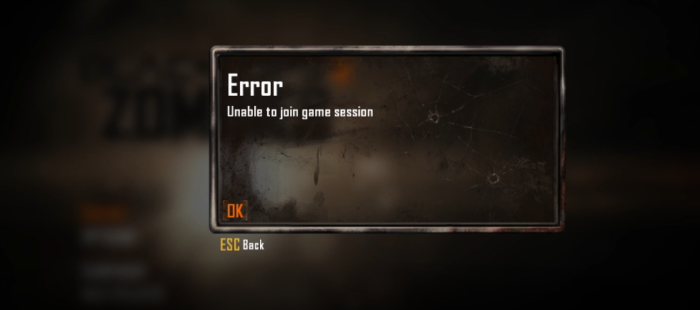 "Unable to join" friend on BO2 Zombies Plutonium