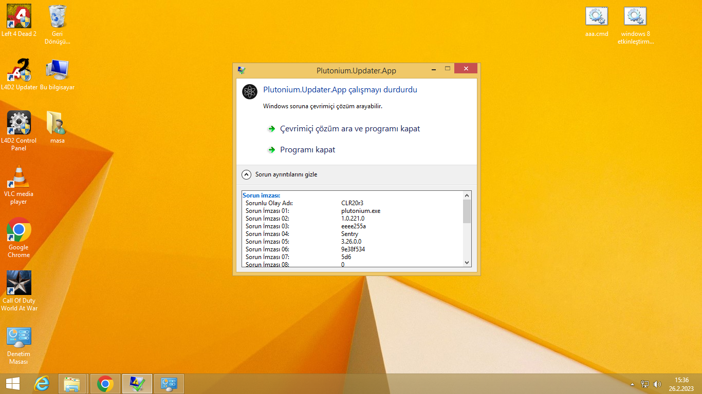 Plutonium updater app has stopped working plutonium