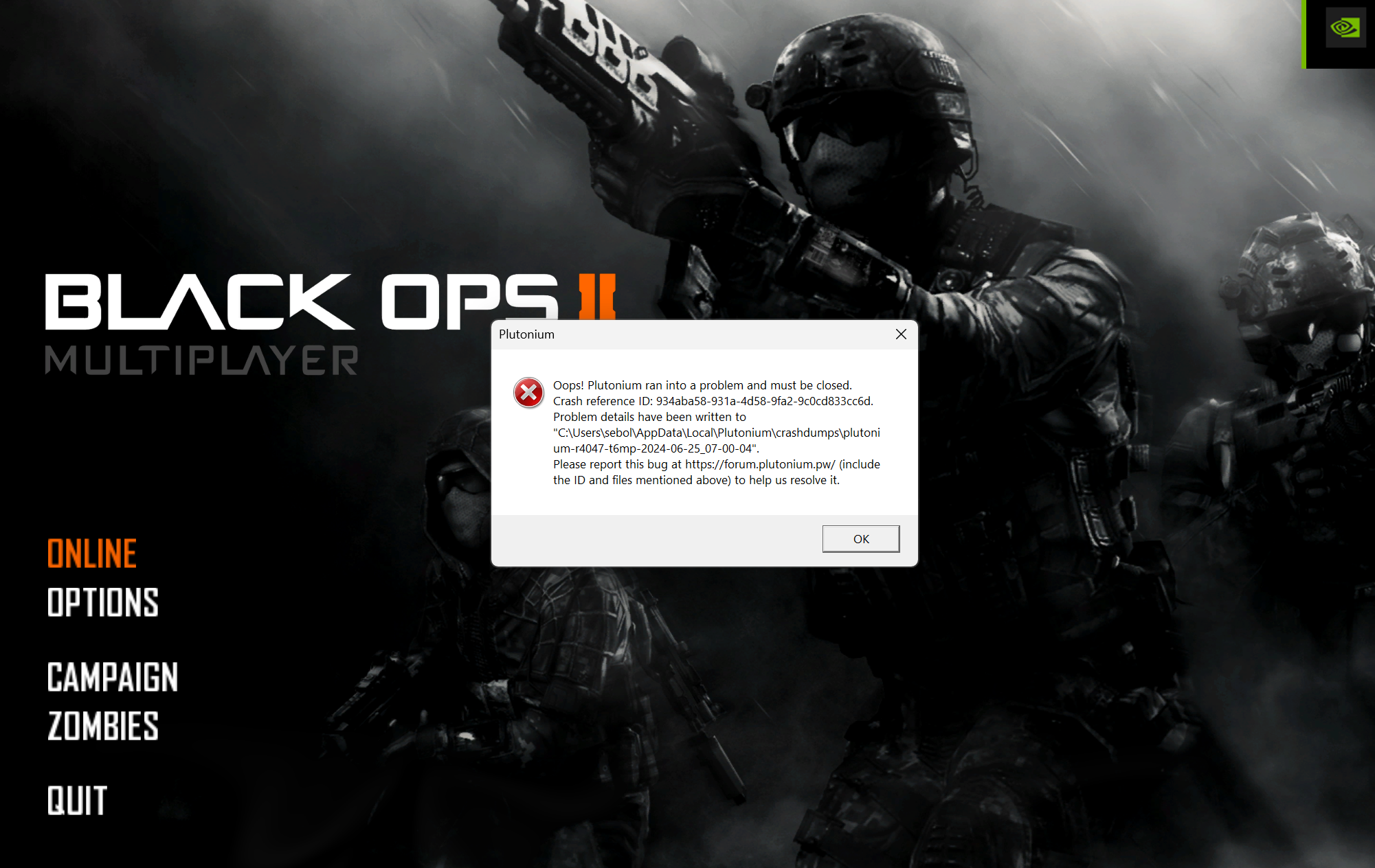 black ops 6 crashing on launch game pass