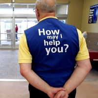 Walmart greeter